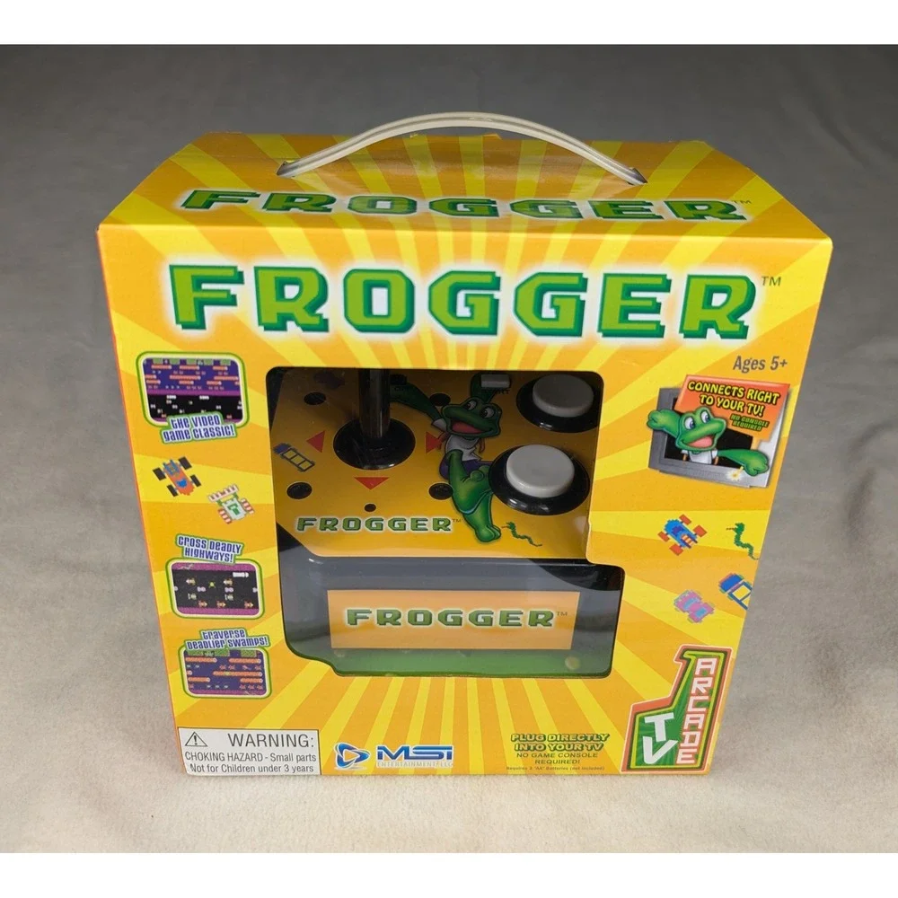 NEW MSI Entertainment Frogger Plug & Play TV Arcade Joystick‎